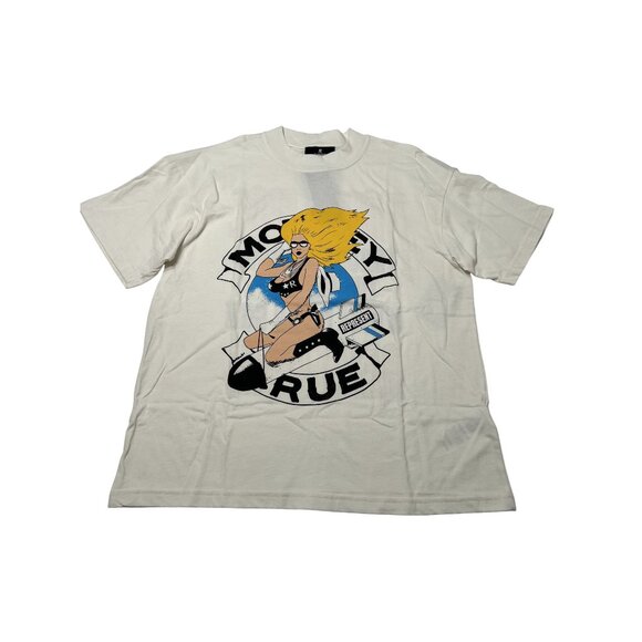 Represent x Motley Crue Men's Secret Show Graphic T-Shirt in Flat White - Picture 1 of 5